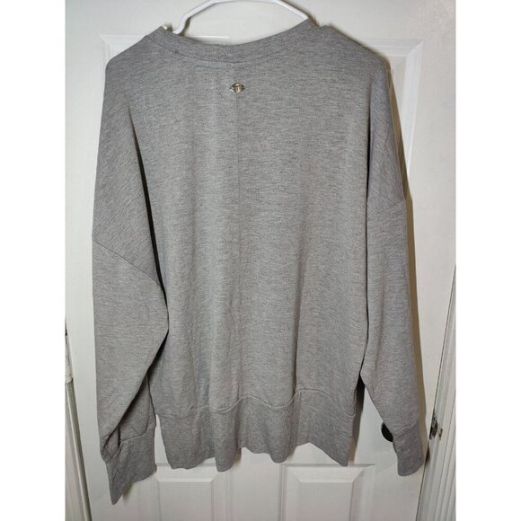 Tahari Sport Light Gray Women's Soft Relaxed Pullover Sweatshirt 1X - Picture 2 of 5